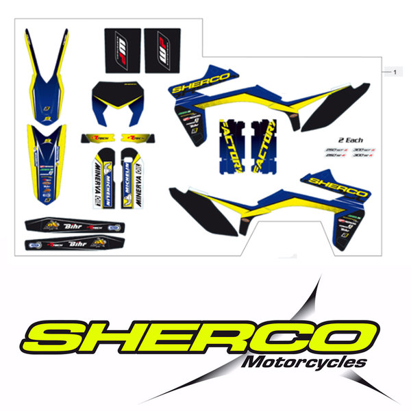 Factory Dekor Kit 2014 SHERCO 250 SEF 2014-2015